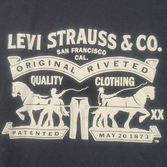 Men's Levi t-shirt. Navy blue. Size xl - Picture 2 of 4